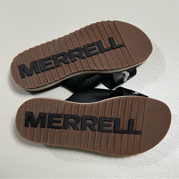 Merrell Juno Crisscross Slide Leather Sandals - Picture 5 of 9